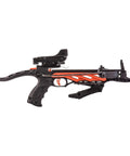 Desire RD Self Cocking Pistol Crossbow With Red Dot Sight, compact design and ambidextrous grip, side view. Ideal for outdoor practice.