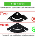 Comparison of 25 teeth and 19 teeth steering sector gears for John Deere tractors. Only the 19 Teeth Steering Sector Pinion Gear Rebuild Kit Replacement For John Deere D100 D105 D110 D120 D130 D140 D150 D160 D170 Series Lawn Tractors Replaces GX21924BLE is correct.