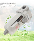 Rugged 2 Inch Thread Pressure Regulator With Air Filter And Water Separator for Industrial Pneumatic Systems in white