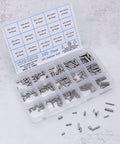 Built Tough 300 Piece Stainless Steel Dowel Pins Set M2 M3 M4 304 Grade kit with assorted sizes in open box