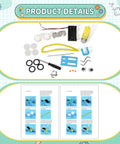 16 Piece Crawler Robot Craft Kit Set For Kids Kid Friendly Hands On STEM Building Toy Bundle For DIY Learning Classroom Projects Robot Clubs And Fun Home Activities, parts and instructions