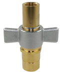 Built Tough For Your Rig Smooth No Sweat Wet Line Setup Heavy Duty 1 Inch Npt Hydraulic Quick Disconnect Coupler Set With Wing Nut Brass with silver and brass design.