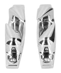 Front view of Bow Chocks For Boat 4.69 Inch 316 Stainless Steel Mooring Cleats Set Of Two Left And Right Fairlead Dock Cleats