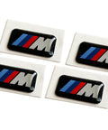 Dope Set Of Four M 3D Stickers Badges Emblems Decals For M3 M5 Z3 Z4 And Other OEM Style Wheels Genuine Look Car Emblems