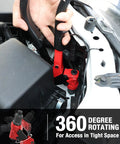 Heavy Duty Pop Rivet Gun Tool Kit With 360 Degree Swivel Head used in engine bay for tight spaces