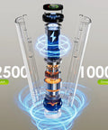 Exploded view of Portable Handheld Vacuum Sealer battery with 2500 mAh capacity and durability notation of 1000 uses.