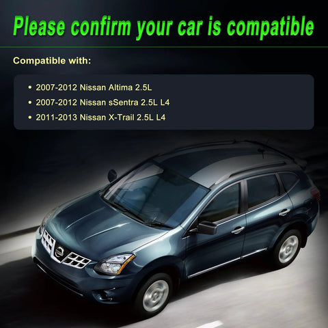 Alternator Replacement For 2007 2012 Nissan Altima, Sentra, X-Trail 2.5L L4 Engine Fits 11258 vehicle compatibility display