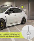 Two Pack Garage Parking Ball Set With Adjustable Height Ceiling Lanyard And Mount Hooks Tennis Ball Car Stop Indicator
