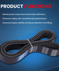 Premium 8PK1865 Serpentine Belt For Toyota Tundra 5.7L Engines fits 2009 to 2011 models, showing ribbed design and durable material.