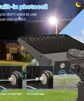 Super Bright 200W LED Parking Lot Light With Dusk To Dawn Sensor, 30,000LM 5000K Daylight, Slip Fitter Mount installed outdoors