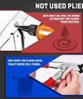 Close-up of maintenance steps for 10 Inch Sheet Metal Nibbler Shears With Ergonomic Handle And Locking Design