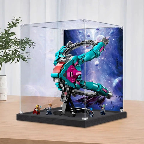 Clear Acrylic Display Case For 76255 Guardian Airship Dustproof Shield Keeps Dust Off Collectible Bricks With Smooth Base Fit