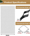 Dimensions and single cell of Permeable Gravel Ground Grid Driveway Stabilization System Paver For Lawn And Landscape Heavy Duty