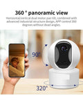 Bulletproof 4Mp Full Hd Dome Camera With 2 4G Wifi Security Cam Two Way Audio Infrared Night Vision Vandal Resistant monitoring 360° view