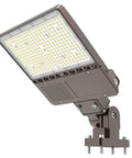 Beastly Bright 150W LED Parking Lot Light With Photocell, 22500LM Shoebox Style Outdoor Flood Light, adjustable pole mount