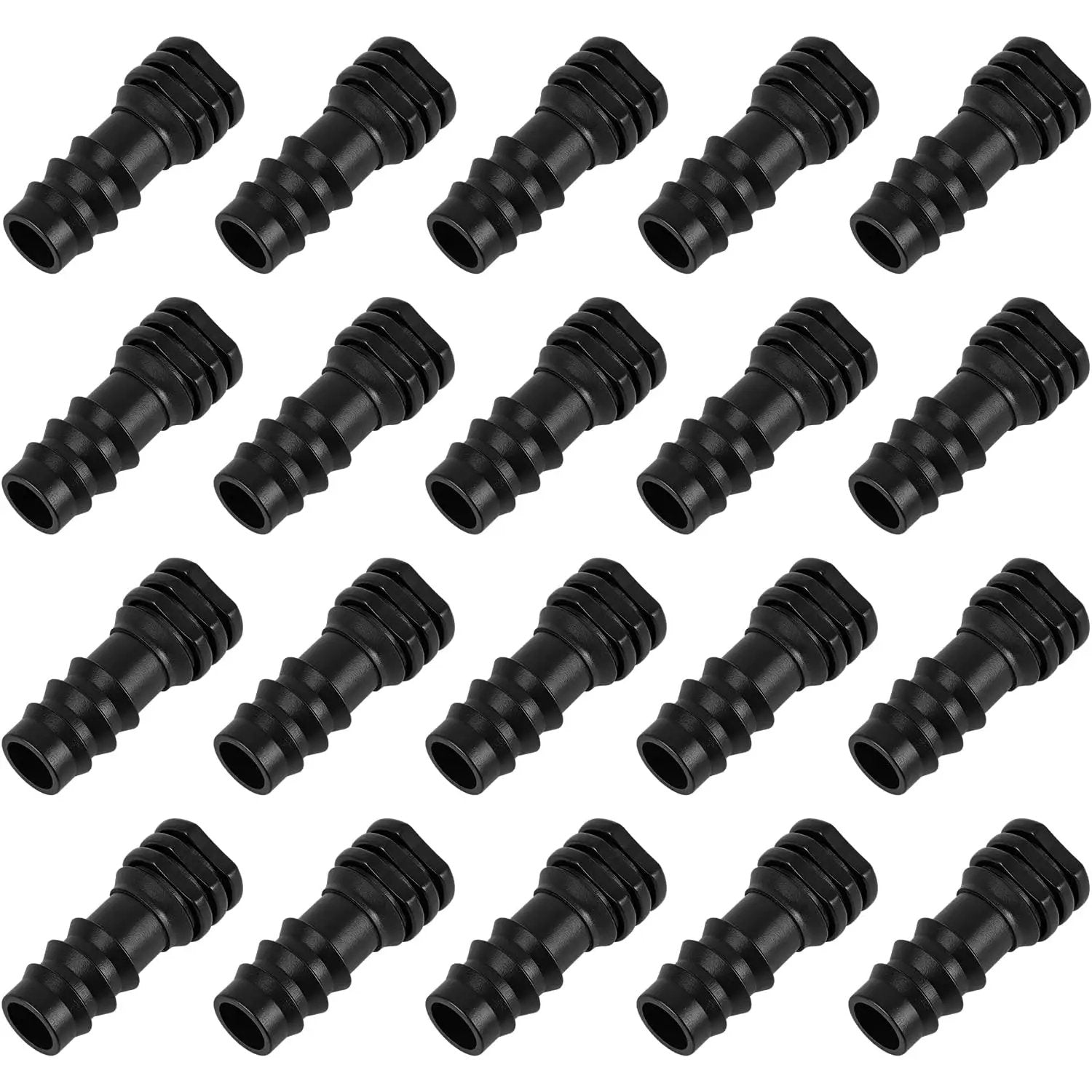 20 Pack Drip Irrigation Connectors for 1/2 Inch Tubes