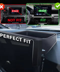 Toyota Tacoma And 4Runner 14 Inch Screen Center Console Storage Box ABS Accessory Organizer showing perfect fit example