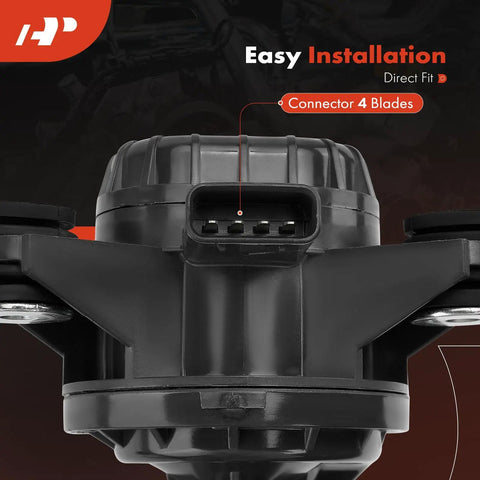 Universal Engine Electric Water Pump Compatible With Toyota Rav4 2016 2018 And Lexus Nx300h 2015 2021, showing connector with 4 blades.