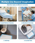 Heavy Duty Hassle Free Disposable Bed Pads For Dogs And Adults Super Soak Up Waterproof Training Sheets used in various settings.