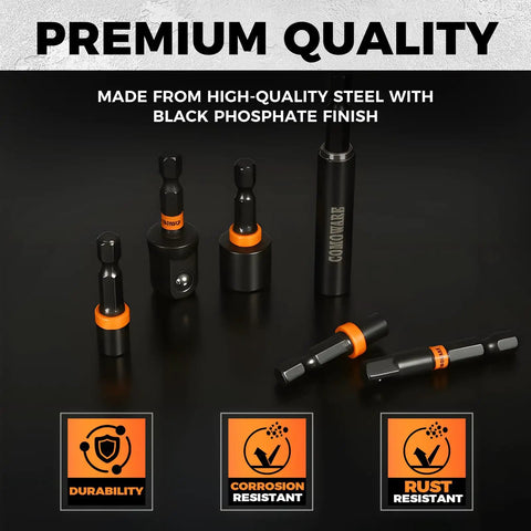 68 Piece Impact Screwdriver Bit Set Beast Pro Grade Black Oxide Coated Bits displaying premium quality, corrosion and rust resistance.