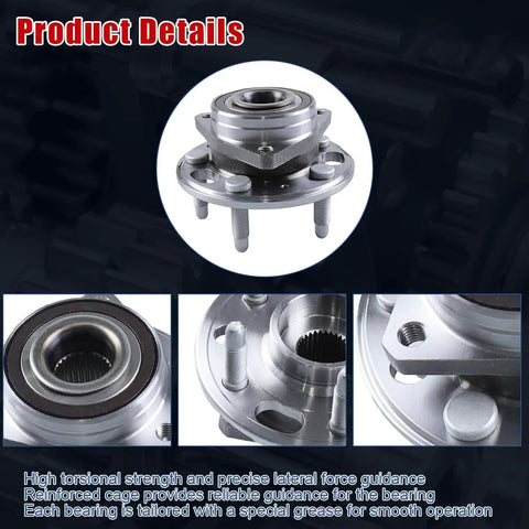 Product image of Pair Of Front Wheel Bearing Hub Assemblies 513288 showing detailed design for OEM fit in vehicles.
