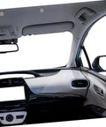 Interior car roof with installed Headliner Repair Rivets Kit for Cars, Quick Interior Roof Fix, Durable Ceiling Fasteners.