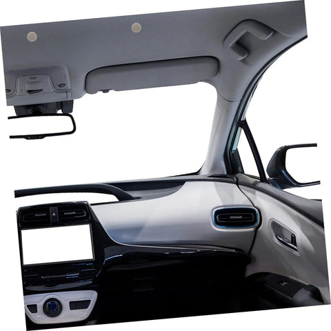 Interior car roof with installed Headliner Repair Rivets Kit for Cars, Quick Interior Roof Fix, Durable Ceiling Fasteners.