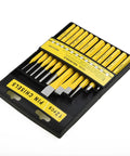 Pro Grade Punch And Chisel Set With Flat Chisel Pin Punch Center Punch And Drift Punch For Metalworking Auto Repair And Workshop Use Hardened Steel