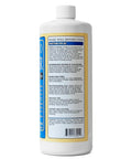 Back view of Liquid Garlic Mosquito Repellent Concentrate for Outdoors, 32 Fl Oz, showing usage instructions on label.