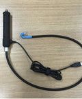 Flexible USB Inspection Camera Borescope With 180 Degree Articulating Probe 8.5mm Diameter on wooden table.