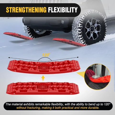 Heavy Duty Off Road Traction Boards With Jack Lift Base For Trucks SUVs Jeeps Tire Recovery Mats For Mud Snow Sand Dunes