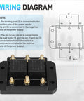 Wiring diagram for 2 Pack 12V Heavy Duty Forward and Reverse Relay Module for Motors Up to 60A to 80A Replaces 5541100.