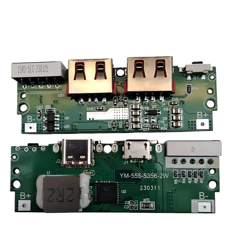 Heavy Duty 22.5W Fast Charging Battery Case For Smartphones And Tablets Built Tough With Smart Temp Control circuit board viewed from above.