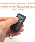 Hand holding Remote For 890MAX Garage Door Opener Mini Key Chain Replacement That Flat Out Works With 80 Series 970 Series 370