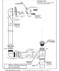 Heavy Duty 17 Gauge Brass Bathtub Drain Assembly Featuring A Tip Toe Drain Closure And Smooth Oil Rubbed Bronze Trim schematic showing waste and overflow components.