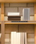 4 Pack Heavy Duty Stainless Steel Flat Mending Plates Straight Brackets for Wood Furniture and Cabinets, shelf installation view.