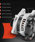 Alternator For Ford Mustang 2011 2014 V6 3.7L 12V 150A with six groove pulley clockwise rotation new replacement fits auto trans