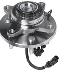 4WD Front Wheel Bearing Hubs For 2009 2010 Ford F150 Six Lug 4x4 Front Left And Right Hubs Assembly Replacement Pair Ready To Install With Sensor Wire ABS Compatible Heavy Duty Construction