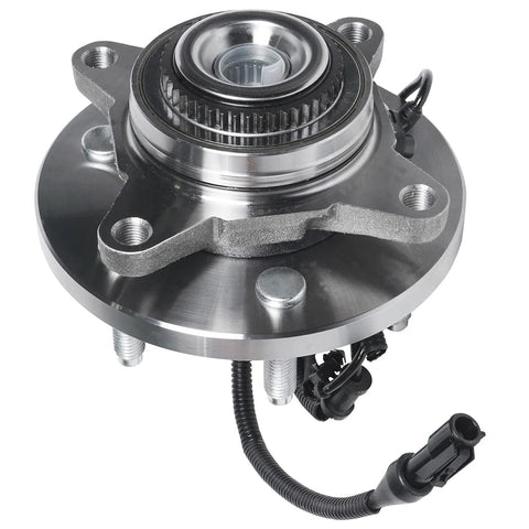 4WD Front Wheel Bearing Hubs For 2009 2010 Ford F150 Six Lug 4x4 Front Left And Right Hubs Assembly Replacement Pair Ready To Install With Sensor Wire ABS Compatible Heavy Duty Construction