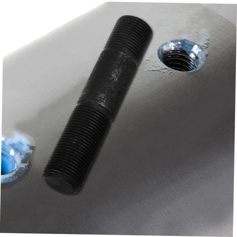 Close-up of pull rod on metal surface, part of Hydraulic Punch Kit For Electrical Metal Conduit, Pro Manual And Electric Driver Set.
