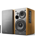 Bluetooth Bookshelf Speakers With Optical Input, Wireless Studio Monitor Vibe, 4 Inch Woofer, 42W RMS, Wood Grain Finish, with remote