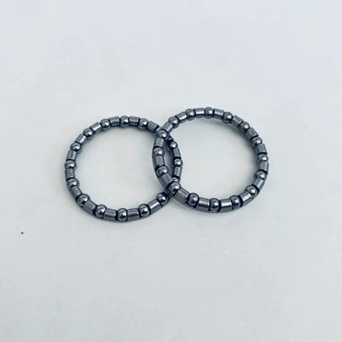 Caged bearings from Dope One Inch Threaded Bicycle Headset Kit Eight Piece Front Fork Cup Set Lightweight Steel CP Finish