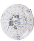 ANGGREK 4 Inch Ceiling Fan LED Light, 15W 3CCT Dimmable, 3000K 4000K round LED bulb with circuit components visible.
