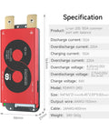 Pro Grade Heavy Duty Smart Battery Management System With Bluetooth Sync For Li Ion Power Packs 20S 72V 150A, dimensions visible.