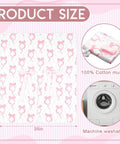 Pink Bow 2-In-1 Muslin Baby Car Seat Cover size 40x35 inches, 100% cotton muslin, machine washable