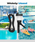 Flow Switch GLX-FLO-RP For Hayward Goldline Aquarite Salt System Pool Flow Sensor Replacement with 15 ft cable visible in use