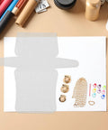 Three Sets Plastic Mesh Sheet Purse Making Kit With Metal Accessories For DIY Bag Crafting, Crochet, Quilting And Sewing Projects, Easy To Personalize And Create Dope, Unique Handbags, white mesh sheets and gold clasps