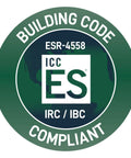 Building code compliance stamp for 50 Pack 5/16 Inch X 4 Inch T40 Star Drive Structural Screws For Decking Framing.
