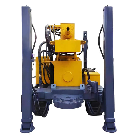 Front view of Beast Workhorse Deep Geothermal Well Rig with 984Ft depth and 300m hydraulic drilling machine for HVAC systems.