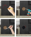 Step-by-step installation guide for Six Pack Black Closet Door Finger Pulls Two And One Eighth Inch Opening Hole Five Sixteen Inch Depth